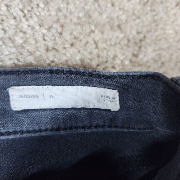 Pacsun Pants Womens 26 Black Denim Jeans Mid Rise Jegging Ladies 28x28 #40 - Picture 4 of 11